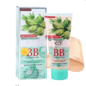 XQM BB Cream Blemish Base 6 in 1 Multifunction Cream Baby Face Foundation (Olives Extract)