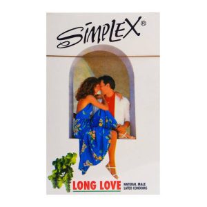 Original Imported Simplex Long Love Natural Male Latex Condoms 12-Pack